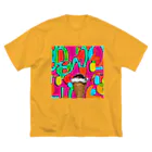 やま　イラストレーター　HEXA NET 販売美麗イラストレーター描きますのアイスクリーム Big T-Shirt