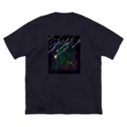 Drecome_Designの星降る森(紫) ビッグシルエットTシャツ