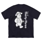 Hyper-House inc.の西国三十三箇所巡礼「満願」記念シャツ（濃い色） ビッグシルエットTシャツ