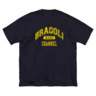 BRAGOLI 旗艦店のカレッジロゴ① ビッグシルエットTシャツ