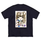 モリモト アツシのモリモト アツシの絵のT-shirt 前の面のみプリントタイプ ビッグシルエットTシャツ