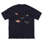 海賊猫 cocoの『夏祭り』 夏 琉金 金魚 金魚すくい 浮世絵 Big T-Shirt