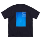 RHdesignのmoon in The noon 空と月 ビッグシルエットTシャツ