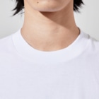 aya1のｺﾞｰﾙﾃﾞﾝ･ﾚﾄﾘｰﾊﾞｰにこ〈白線･円〉 Big T-shirts :neck