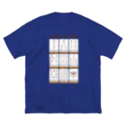 キッズモード某のボウリングピンズ  ( 架空麻雀牌シリーズ) ビッグシルエットTシャツ