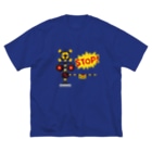 Train Kids! SOUVENIR SHOPの遮断機 「 STOP & GO !! 」 Big T-shirts
