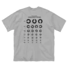【予告】Tシャツ1,000円引きセール★6月8日(土)12:00スタート！！！★kg_shopの[★バック] Visual Acuity Testing [ブラック] ビッグシルエットTシャツ