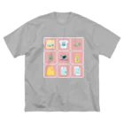 Teal Blue CoffeeのTealBlueItems _Cube PINK Ver. ビッグシルエットTシャツ