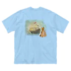 海賊猫 cocoの『うちのコ・シリーズ「ねこの王国」』 ビッグシルエットTシャツ