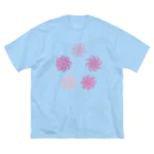 NanaN-CreeR de-RCの「あ　り　が　と　う」ノハナ　和な花彩 ビッグシルエットTシャツ