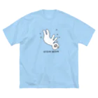 オトニシズム ショップ SUZURI 店のオトニシズム　ゆるゆる（shiroiro） ビッグシルエットTシャツ