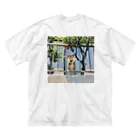 ありよりのありこの愛犬くま  (お見送り) ビッグシルエットTシャツ