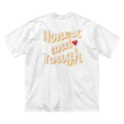 H.a.TのHonest and Tough beige ビッグシルエットTシャツ