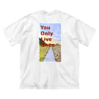 7ans.petitmoi_のYou Only Live Once ビッグシルエットTシャツ