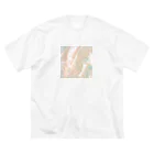 天宮エリカのフルイド ライトグレイッシュ Big T-Shirt