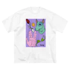 hanky-pankyのイラスト ビッグシルエットTシャツ