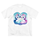 Coco&Mico CompanyのCoco&Mico ユニコーンファンタジー ビッグシルエットTシャツ