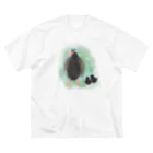 akane_art（茜音工房）のいきものイラスト（ヤンバルクイナの親子） Big T-Shirt