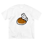 ちゃわんさんのおみせのあんぱんぎゅうさぎ ビッグシルエットTシャツ