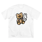 ちゃわんさんのおみせのくまさんぎゅうさぎ ビッグシルエットTシャツ