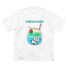 スパイシー千鶴のパンダinぱんだ(ソーダフロート) ビッグシルエットTシャツ