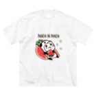 スパイシー千鶴のパンダinぱんだ(いちご) ビッグシルエットTシャツ