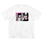 よいねこ247の【タピオカピンク】BADCATSのTシャツ Big T-Shirt