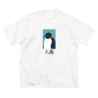 あかぺんぎんの和風__PENGUIN ビッグシルエットTシャツ