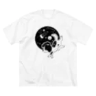 すずきいときちのクドリャフカ-スプートニク2号-(黒) ビッグシルエットTシャツ