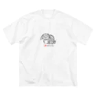 gugguのうさぎ大好き ビッグシルエットTシャツ