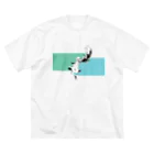 blanco_blancoのshe the SEA ビッグシルエットTシャツ