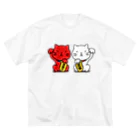 chi-bitの招き猫！ ビッグシルエットTシャツ