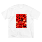 %PHZAKEのPHZAKE(ふざけ) / ストロベリー ビッグシルエットTシャツ