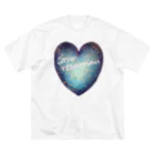 nissyheartのひびきあうハート　 ビッグシルエットTシャツ