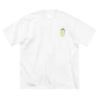 kg_shopの[☆両面] スライスキュウリ【視力検査表パロディ】 ビッグシルエットTシャツ