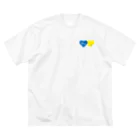 Liccaのウクライナチャリティーグッズ「I'm with you./No war.」 Big T-Shirt