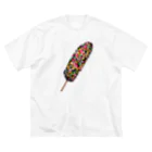 YumYumYumのカラフルでおいしそうなチョコバナナ ビッグシルエットTシャツ