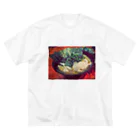 家系ラーメンマンのラーメンT ビッグシルエットTシャツ