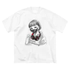 和温堂の迷彩マスク モノクロ　文字黒 Big T-Shirt