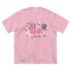 IZANAMI by Akane Yabushitaの🌸 満開の花束（ピンク） ビッグシルエットTシャツ