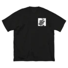 39Sのブドーターメロン(白黒) ビッグシルエットTシャツ