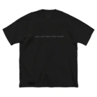 MimundoのMoment白字 ビッグシルエットTシャツ