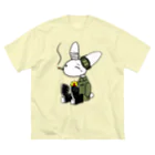 Rabit-shopの[Rabit]ビッグプリントT[男女兼用] Big T-Shirt