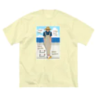 キッズモード某の海と麦わら帽の青年 Big T-Shirt