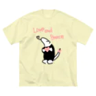 ミナミコアリクイ【のの】のLove and Peace ビッグシルエットTシャツ