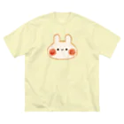 ＊momochy shop＊の食パンうさぎ ビッグシルエットTシャツ