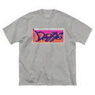 Cardbord Computer のタギング　ポップアップ　doggo ビッグシルエットTシャツ