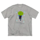 キッズモード某の平凡な雨の日　（グリーンVr） ビッグシルエットTシャツ