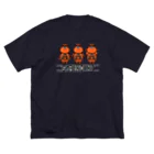 SK/WOOの遮光器体操 Big T-Shirt