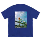 』Always Keep Sunshine in your heart🌻の『太陽🌞と北風』 ビッグシルエットTシャツ